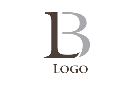 letters L and B logo