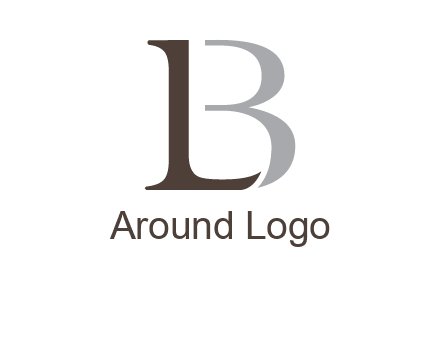 letters L and B logo