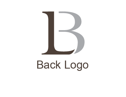 letters L and B logo