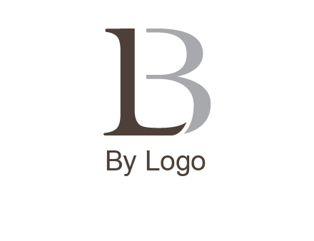 letters L and B logo