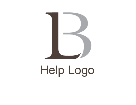 letters L and B logo
