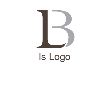letters L and B logo