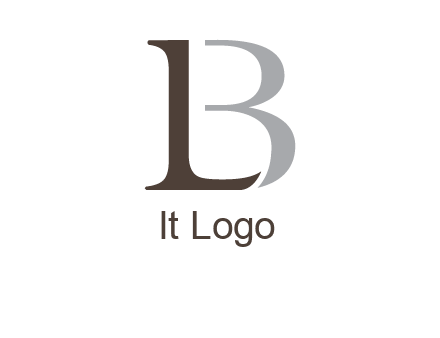 letters L and B logo