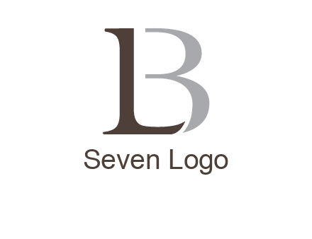 letters L and B logo