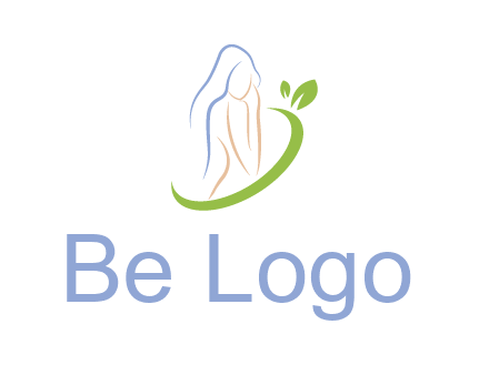 swoosh around woman body spa logo
