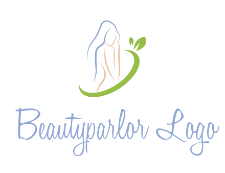 swoosh around woman body spa logo