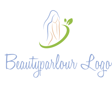 swoosh around woman body spa logo