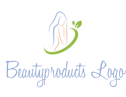 swoosh around woman body spa logo