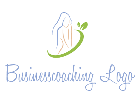 swoosh around woman body spa logo