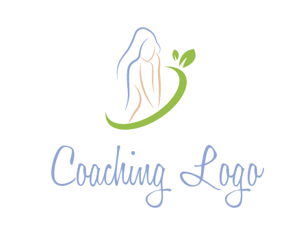 swoosh around woman body spa logo