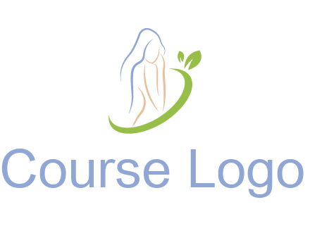swoosh around woman body spa logo