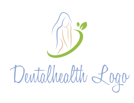 swoosh around woman body spa logo