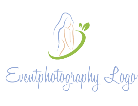 swoosh around woman body spa logo