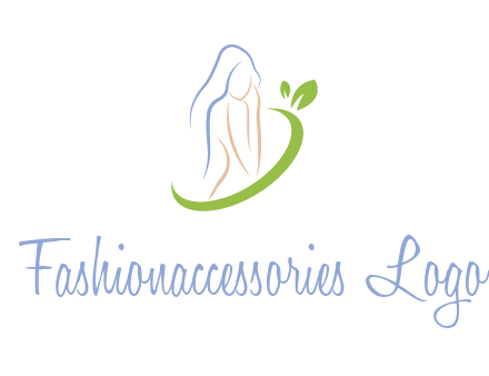 swoosh around woman body spa logo