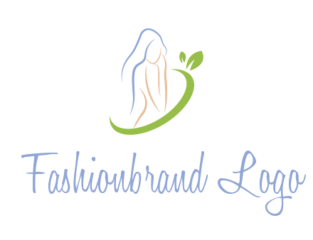 swoosh around woman body spa logo