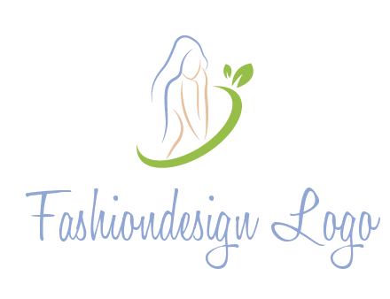 swoosh around woman body spa logo