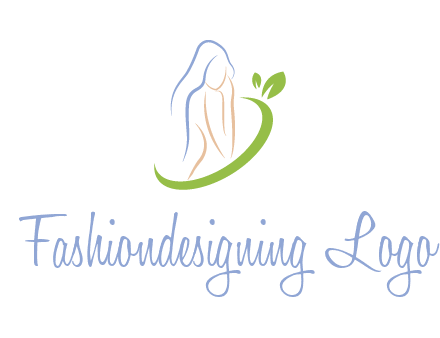 swoosh around woman body spa logo