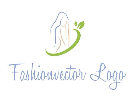 swoosh around woman body spa logo