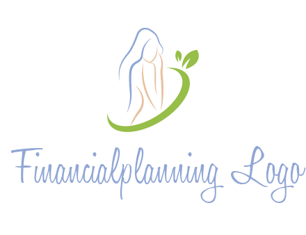 swoosh around woman body spa logo