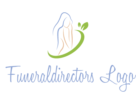 swoosh around woman body spa logo
