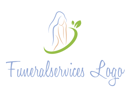 swoosh around woman body spa logo