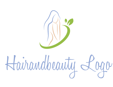 swoosh around woman body spa logo