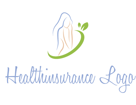 swoosh around woman body spa logo
