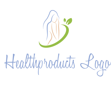 swoosh around woman body spa logo