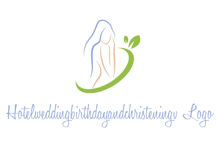 swoosh around woman body spa logo
