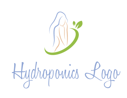 swoosh around woman body spa logo