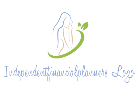 swoosh around woman body spa logo