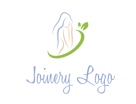 swoosh around woman body spa logo