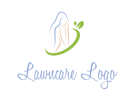 swoosh around woman body spa logo