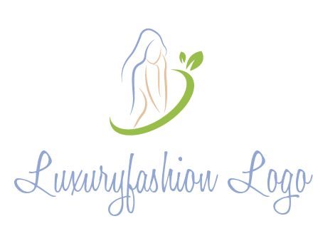 swoosh around woman body spa logo