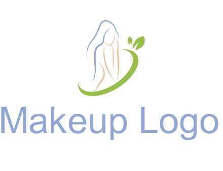 swoosh around woman body spa logo