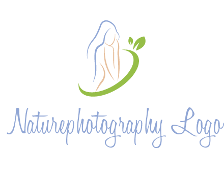 swoosh around woman body spa logo