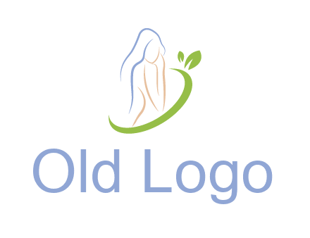 swoosh around woman body spa logo