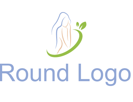 swoosh around woman body spa logo