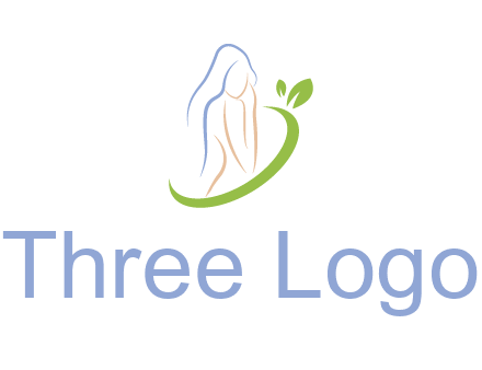 swoosh around woman body spa logo