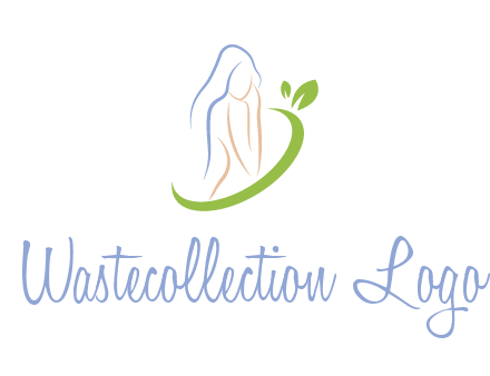 swoosh around woman body spa logo