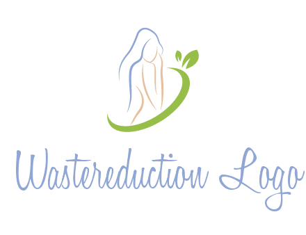 swoosh around woman body spa logo