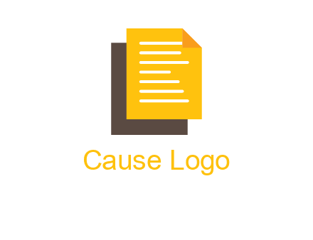 pages or documents forming a letter L