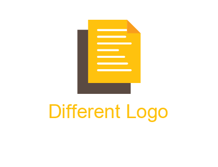 pages or documents forming a letter L