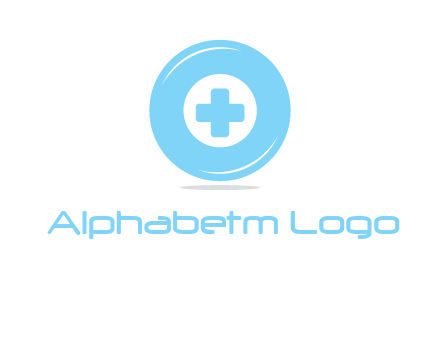 addition sign inside letter O