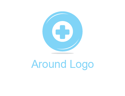 addition sign inside letter O