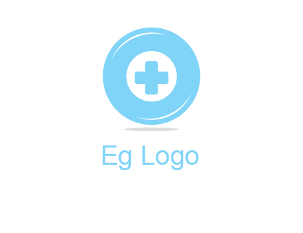 addition sign inside letter O