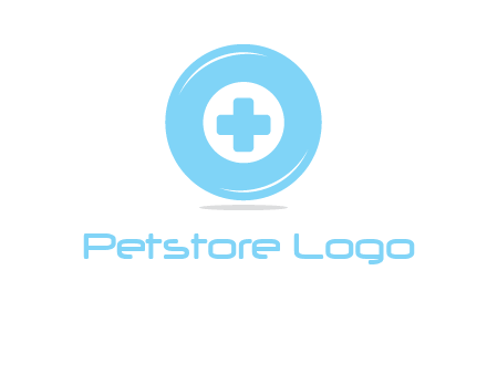 addition sign inside letter O