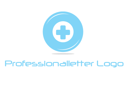 addition sign inside letter O