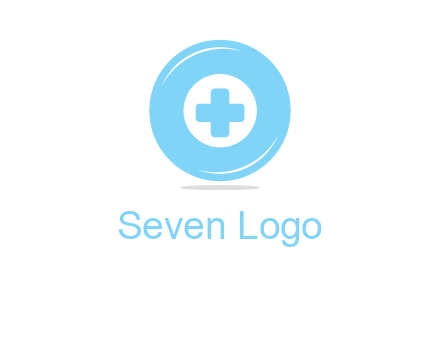 addition sign inside letter O