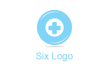 addition sign inside letter O